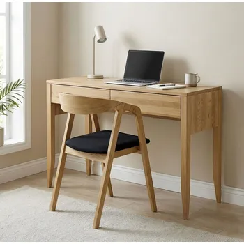 Toaletní stolek Dubový toaletní stolek LT332 Heritage retro masiv dub - 127/80/43cm (š/v/h)