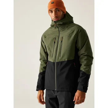Pánská větrovka Bunda Regatta Khaki/ Schwarz 4396819 3XL
