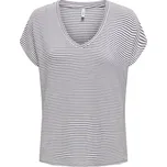 Tričko ONLY Weiß/ Dunkelblau 2200178 XS