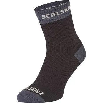 Pánské ponožky Ponožky SEALSKINZ Schwarz/ Grau 2195358 XL