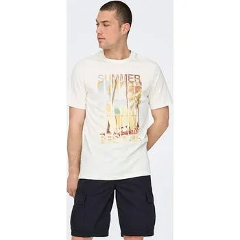 Tričko ONLY & SONS Weiß 1137043 XL