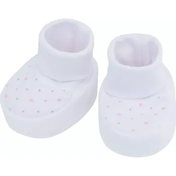 Capáčky ESITO | Kojenecké bačkůrky bavlna Hvězdička jemná růžová - růžová / New - délka stélky: 8 cm