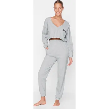 Dámské pyžamo trendyol Grau 8065208 M