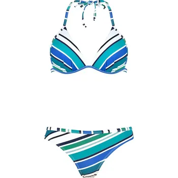 Dámské oblečení Plavky Naturana Blau/ Weiß/ Türkis 380691 44A-Cup
