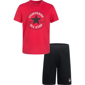 Chlapecké tričko Tričko Converse Rot/ Schwarz 3762616 86