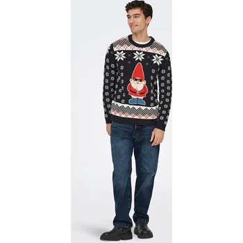 Pánský svetr Svetr ONLY & SONS Schwarz 8716809 M