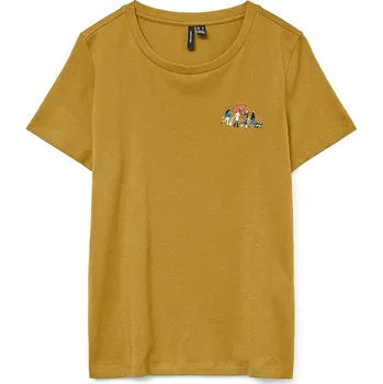 Dámská móda Tričko Vero Moda Senf 2443655 XS