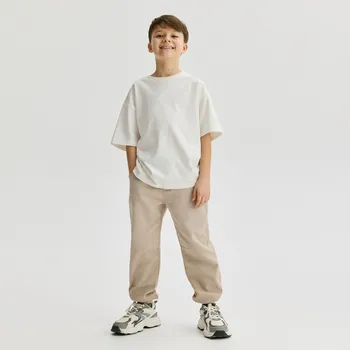 Reserved - Pružné joggery - béžová - 103BF-80X - 103BF-80X-152-2