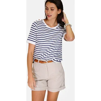 Dámské tričko Tričko ASSUILI Weiß/ Dunkelblau 5330845 34