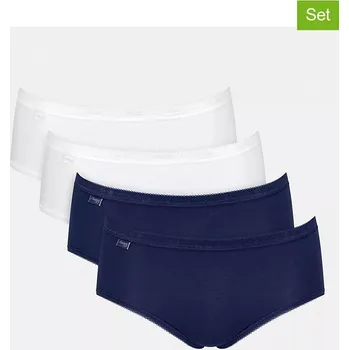 Dámská móda Kalhotky Sloggi Weiß/ Dunkelblau 175937 38