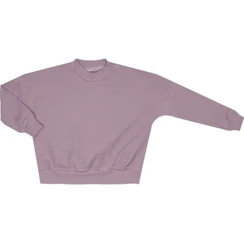 Mikina VAFLE bez kapuce - Světle fialová Velikost: 80