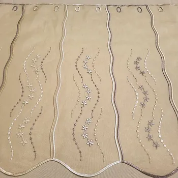 Záclona GERSTER Záclona na vitrážku - vyšívaná HF1189 60 cm