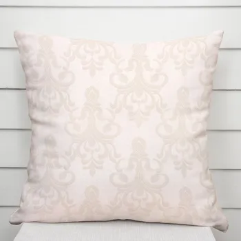 Povlak na polštářek Dekorační povlak na polštář PM-077 Zámecký vzor na krémově béžovém 40 x 60 cm