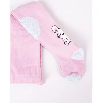 Punčocháče YO Pink Rabbit s protiskluzem