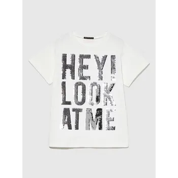 Dívčí tričko Tričko Sisley Weiß 774169 122