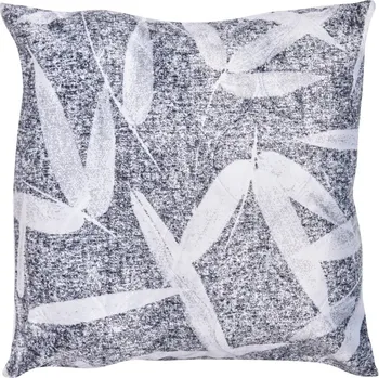 Povlak na polštářek Tegatex Povlak mikroflanel - listy na šedém podkladu 40*40 cm