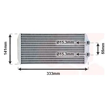 Výměník tepla, vnitřní vytápění VAN WEZEL 40006312