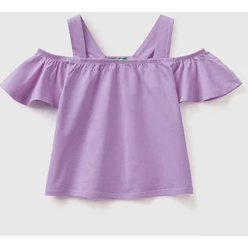 Dívčí tričko Tričko Benetton Lila 623843 122