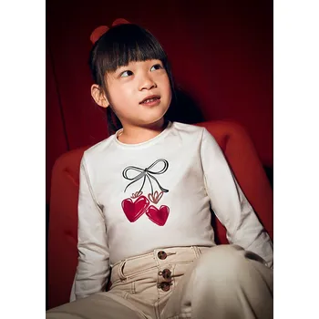 Dívčí oblečení Tričko s potiskem a gumička do vlasů Mayoral - 1504008060 Veľkosť: 92