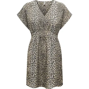 Dámské šaty Šaty ONLY Hellbraun/ Beige/ Schwarz 8342648 S