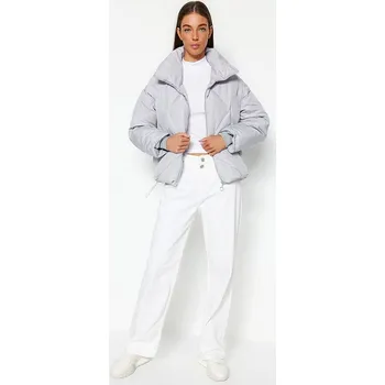 Dámská vesta Bunda trendyol Hellgrau 9995597 L