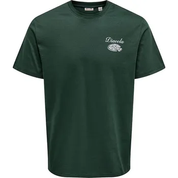 Tričko ONLY & SONS Dunkelgrün 4879235 XL