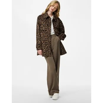 Dámská móda Bunda Pieces Camel/ Schwarz 1217462 M