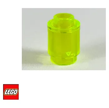 Stavebnice LEGO LEGO® Dílky LEGO KOSTKA KRUHOVÁ 1x1 průhledná / 3062 35390 Barva: Neonově-Zelená-Průhledná 3062