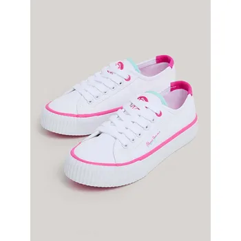Dámská obuv Tenisky Pepe Jeans FOOTWEAR Weiß/ Pink 5369008 33