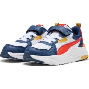 Chlapecká obuv Boty Puma Weiß/ Dunkelblau/ Rot 8843182 32.5