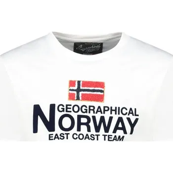 Pánské tričko Tričko Geographical Norway Weiß 3912419 S