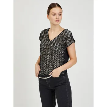 Dámské tričko Tričko orsay Schwarz/ Sand 859452 M