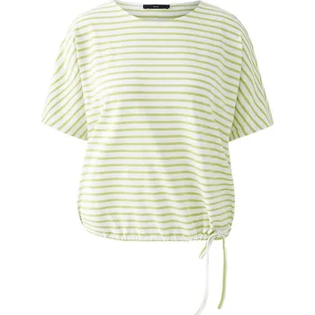 Dámské tričko Tričko Oui Grün/ Weiß 7246036 40
