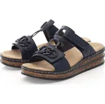 Dámské syntetické pantofle 62936-14 Rieker modrá Barva: blau, Velikost: 41