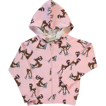 Dívčí mikina Småfolk Rosa/ Braun 6733602 98