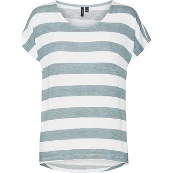 Dámská móda Tričko Vero Moda Weiß/ Hellblau 6233207 XS
