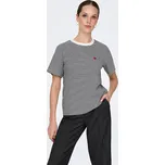 Tričko JDY Schwarz/ Weiß 1739733 L