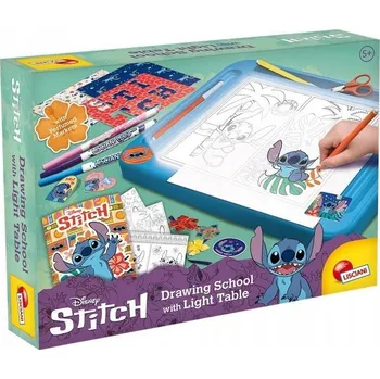 Psací podložka Lisciani Stitch kreslící podložka s podsvícením A4 modrá