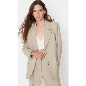 Dámská vesta Bunda trendyol Beige 3378313 40