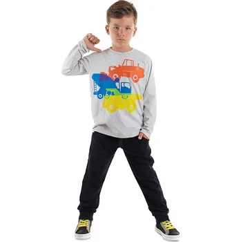 Chlapecké tričko Tričko Denokids Grau/ Dunkelblau 6765961 104