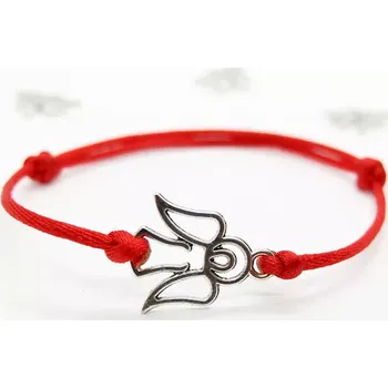 Náramek Náramek červený s andílkem