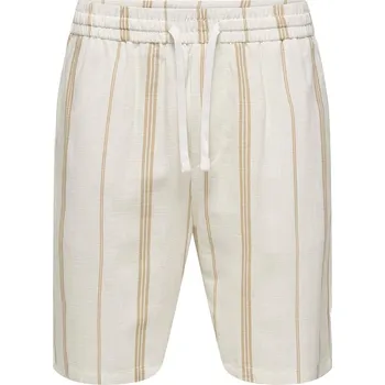 Pánské kraťasy Kraťasy ONLY & SONS Creme 6496330 XXL