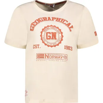 Dámské tričko Tričko Geographical Norway Beige 371238 L