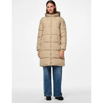 Dámská vesta Bunda Pieces Beige 9082268 L