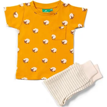 Dívčí oblečení Tričko Little Green Radicals Orange/ Creme 444228 110