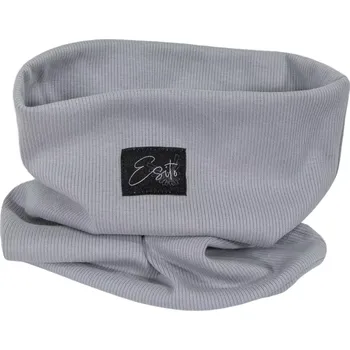 Kojenecká čepice ESITO | Dvojitý žebrovaný nákrčník Color Grey - šedá / 48