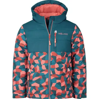 Dívčí bunda Trollkids Türkis 3568789 110
