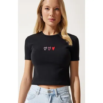 Dámské tričko Tričko Happiness Istanbul Schwarz 6150600 40