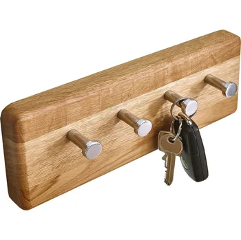 Věšák Nábytek z lesa OakWood nr24 Dubový věšák na klíče 25 cm 10 cm 5 cm (šířka výška hloubka)