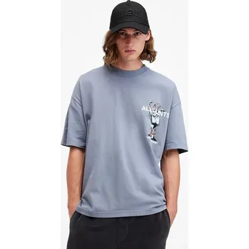 Pánské tričko Bavlněné tričko AllSaints UNDERGANG M053PB modrá 05X, vel. S